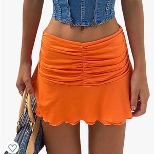 NWT orange amazon skirt